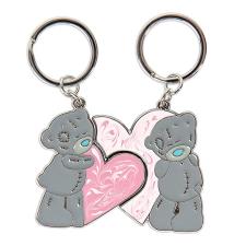 Pink Hearts 2 Part Me to You Bear Keyring