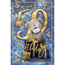 3D Holographic 50th Birthday Me to You Bear Card