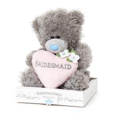 7&quot; Bridesmaid Padded Heart Me to You Wedding Bear