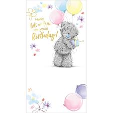 Tatty Teddy With Present &amp; Balloons Me to You Bear Birthday Card