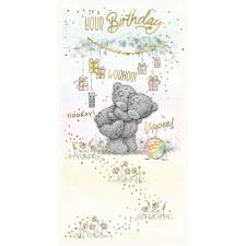 Bears In Hanging Presents Me to You Bear Birthday Card