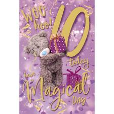 10 Today Photo Finish Me to You Bear 10th Birthday Card