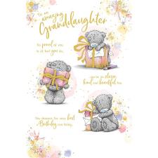 Amazing Granddaughter Me to You Bear Birthday Card