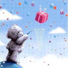 Bear with Net Me to You Bear Card