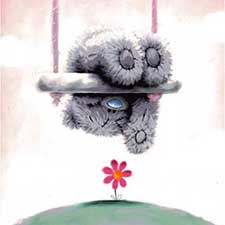 Bear on Swing Me to You Bear Card