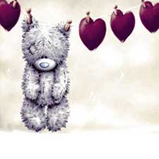 Bear on Washing Line Me to You Bear Card