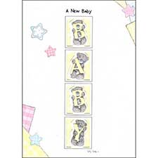Birth Me to You Bear Card