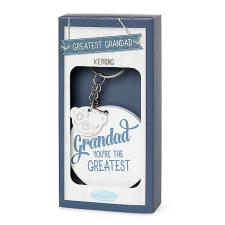 Grandad You&#39;re The Greatest Me to You Bear Wooden Key Ring