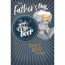 Happy Father's Day Me to You Fathers Day Card With Beer Mat