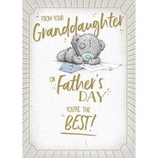 From Your Granddaughter Me to You Bear Father's Day Card
