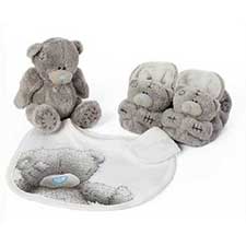 Me To You Bib, Booties and Bear Set