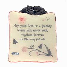 Me to You Bear Wedding Verse Cushion