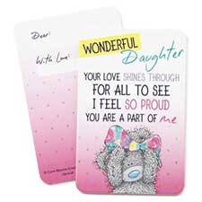Wonderful Daughter Me to You Bear Message Card