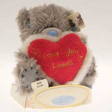 6" Love You Loads Me to You Bear with Hearts