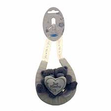 2 x 3inch Just Married Me to You Bear on Horseshoe