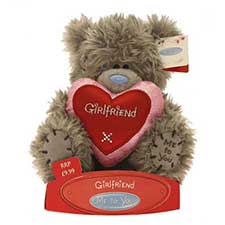 6" Me to You Bear Holding Girlfriend Heart