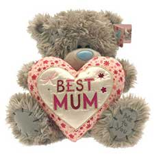 10" Mum Me to You Bear Heart Cushion