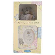 3" My First Tatty Me to You Bear Plush and Frame Gift Set
