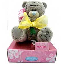 3" Mum Me to You Bear with Pink Rose