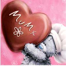 Tatty Holding Chocolate Me to You Bear Mothers Day Card