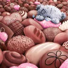 Tatty Surrounded by Chocs Me to You Bear Mothers Day Card