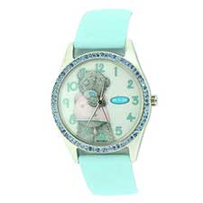 Standing Teddy Me to You Bear Watch Blue