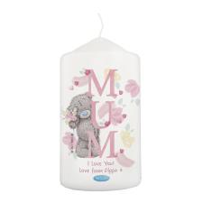 Personalised Mum Me to You Pillar Candle