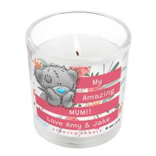 Personalised Me to You Bear Floral Scented Jar Candle
