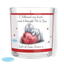 Personalised Me to You Bear Heart Scented Jar Candle