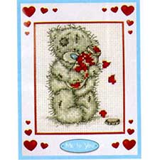 Lots of Love Me to You Bear Cross Stitch Kit