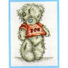 I Love U Me to You Bear Small Cross Stitch Kit