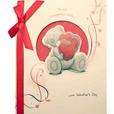 Wife Me to You Bear Valentines Card