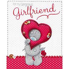Girlfriend Handmade Me to You Bear Valentine&#39;s Day Card