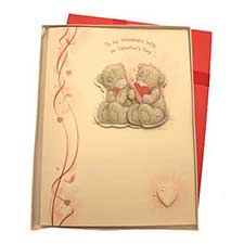 Wife Me to You Bear Valentines Card