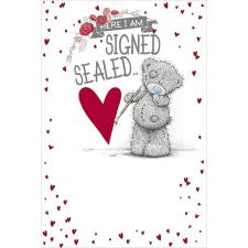 Signed Sealed Delivered Me to You Bear Valentines Day Card