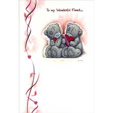 Fiancé Me to You Bear Valentines Card