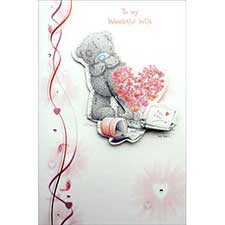 Wife Me to You Bear Valentines Card