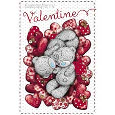 Valentine Cuddles Me to You Bear Valentine&#39;s Day Card