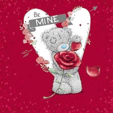 Be Mine Me to You Bear Valentines Day Card