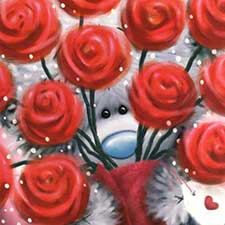 Fiancée Me to You Bear Valentines Card