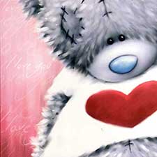 Boyfriend Me to You Bear Valentines Card