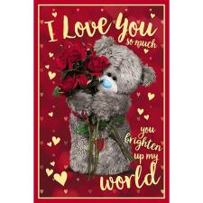 3D Holographic Love You Me to You Valentine&#39;s Day Card