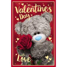 3D Holographic Holding Rose Me to You Valentine&#39;s Day Card