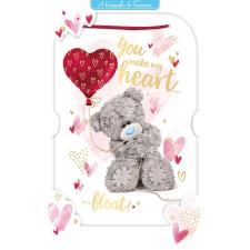 3D Holographic Keepsake Heart Balloon Me to You Valentine&#39;s Day Card