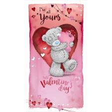 Holding Heart Cushion Me to You Bear Valentine&#39;s Day Card