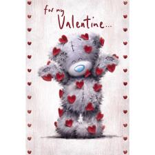 Falling Hearts Me to You Bear Valentine&#39;s Day Card