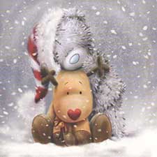 Granddaughter Me to You Bear Christmas Card 