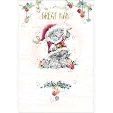 Great Nan Me to You Bear Christmas Card
