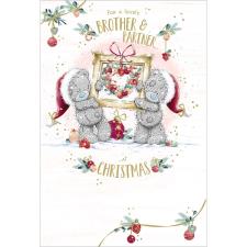 Brother &amp; Partner Me to You Bear Christmas Card