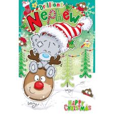 Brilliant Nephew My Dinky Bear Me to You Bear Christmas Card
